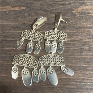 Kendra Scott Gold and Silver Dangle Earrings